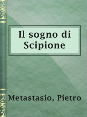 cover image of Il sogno di Scipione